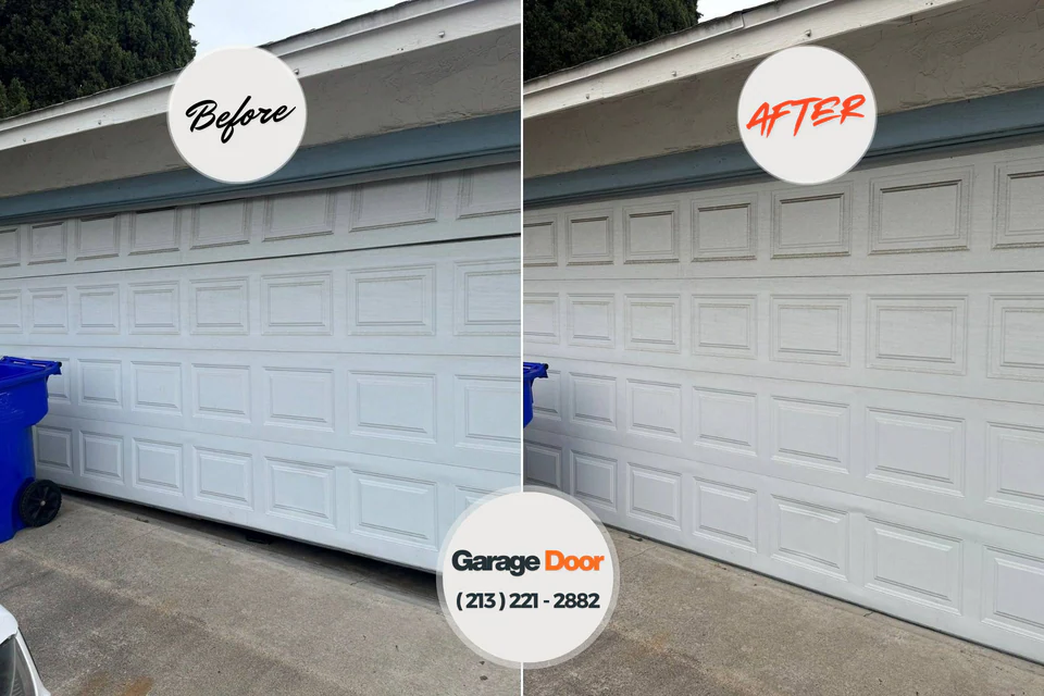 Before and after: garage door installation Silver Lake, OH